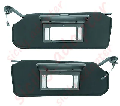 Sun Visor LH & RH For 1997-04 Chevy Corvette C5 Black Replace 10442033 10442034 • $99.99