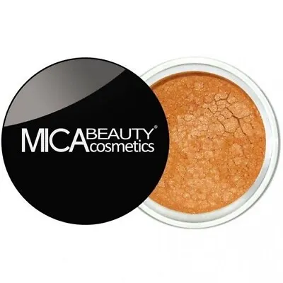 MICA BEAUTY Mineral Eye Shadow Glitter BRILLIANCE 84 Orange Full Size 2.5g NeW • $18.33