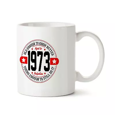 £6.97 • Buy 50th Birthday Gifts For Women Men - Old Enough 1973 Funny Mugs Novelty Presents