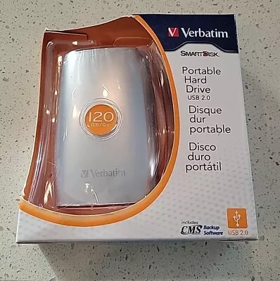 New In Package Verbatim SmartDisk Portable Hard Drive 120 GB USB 2.0  • $19.99
