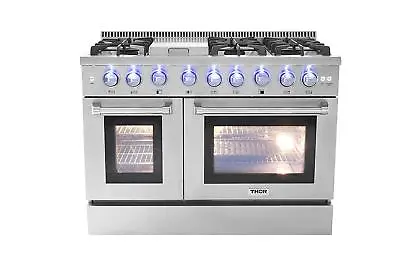 $7.48 • Buy 48 Gas Range Thor Kitchen 6 Burner With Double Oven & Griddle