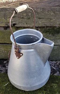 Antique Vintage Primitive Water Milk Can Pitcher Jug Pot Farmhouse Rustic Decor • $149.95