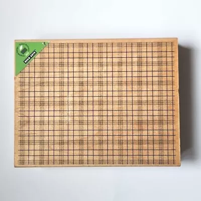 LARGE PLAID PATTERN Hero Arts S5447 Rubber Stamp Background Outdoors Country W16 • $7.18