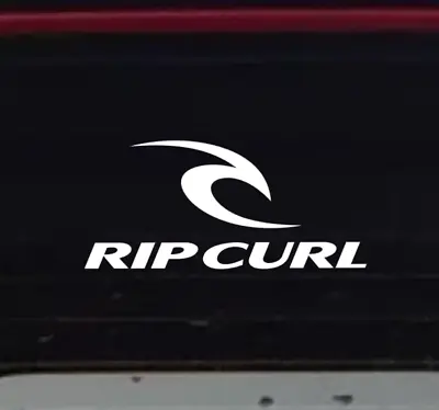 Rip Curl Surf Windscreen Windshield Decal Sticker 200mm WHITE • $5