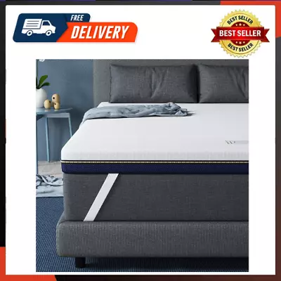 3 Inch Firm Memory Foam Mattress Topper King Size - Extra Firm Bed Topper • $142.65