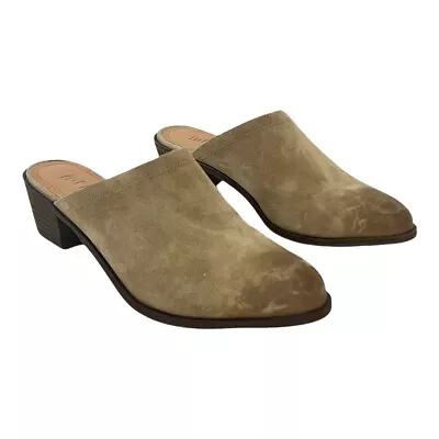 J. Jill Womens Size 7.5 Gray Suede Slip On Mules • $39.99