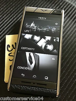 Genuine Vertu ASTER Onyx CALF Black Super RARE Brand NEW In BOX A Gotta Have!  • $1099.99