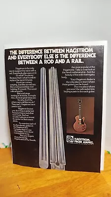 Hagstrom Ampeg Guitar Ad 1980 Guitar Print Ad 11 X 8.5 • $6.95