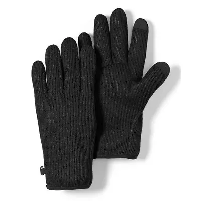 Eddie Bauer WINDCUTTER Touchscreen Gloves Windproof Black L NWT • $19.99