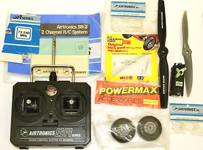 $34.99 • Buy 8pc Vintage RC Airtronics SR-2 Transmitter+Gears+Propellers+Wheels+Servo Shaft++