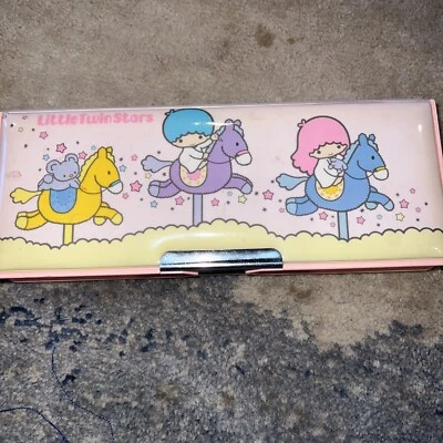 Vintage Little Twin Stars Pencil Case Sanrio 1976 Sanrio Be-67 • $99.99