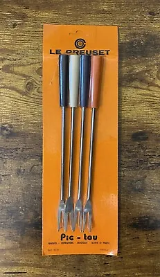 Vintage Le Creuset Pic-Tou #6520 Fondue Forks Nos • $25