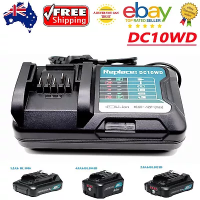 Battery Charger Makita 10.8V 12V DC10WD BL1016 BL1021B BL1041B Li-ion Battery AU • $35.99