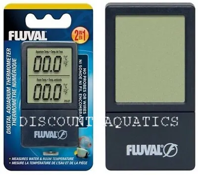 £9.75 • Buy Fluval Wireless 2 In 1 Digital Aquarium Thermometer Fresh / Saltwater Tank 