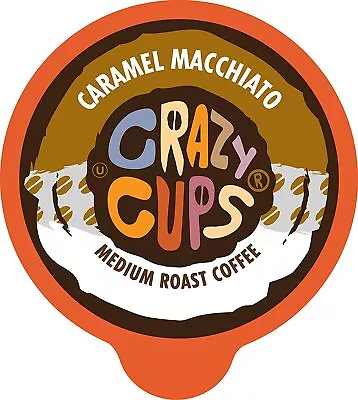 Crazy Cups Caramel Macchiato Flavored Coffee 22 To 110 K Cups Pick Any Size • $24.99