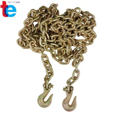 3/8  20' G70 Tow Chain Tie Down Binder With Grade 70 Hooks New • $45.85