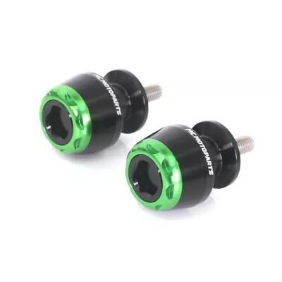 MSHINE 10MM GreenRear Swingarm Spools For ZX-10R Ninja 04 05 06 07 08 09 10 • $35.51