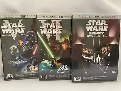 Star Wars V The Empire Strikes Back VI Return Of The Jedi Trilogy DVD • $10