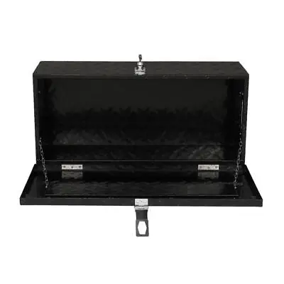 30  Black Aluminum Underbody Trunk Bed Trailer Tool Box Storage W/Lock • $76.68