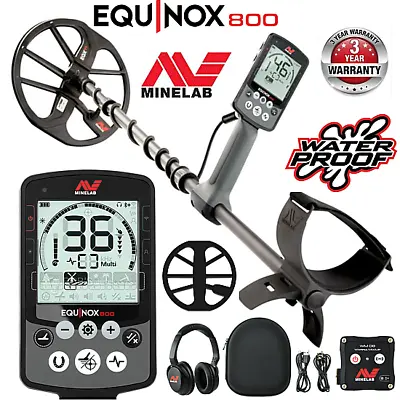 Minelab EQUINOX 800 Waterproof Wireless Metal Detector With 11  DD Search Coil • $949