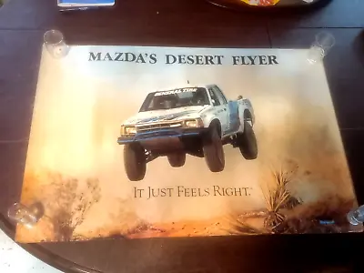 Vintage Mazda Motorsports Desert Flyer Baja Race Truck Poster B2000 B2200 • $39.99