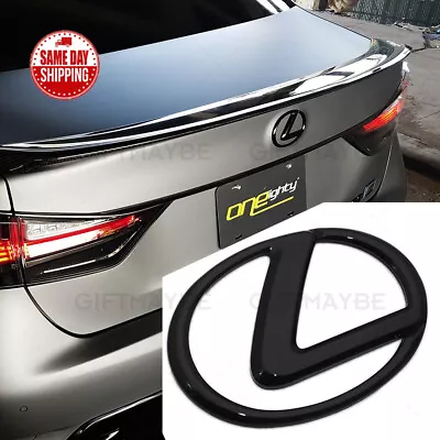 $29.99 • Buy For Lexus Trunk Logo Badge Emblem Car Exterior Replace Gloss Black F-Sport IS GS