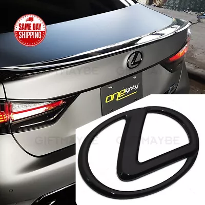 For Lexus Trunk Logo Badge Emblem Car Exterior Replace Gloss Black F-Sport IS GS • $29.99