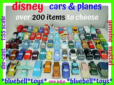 £11.99 • Buy Disney Cars Planes Die Cast Cars 1:55 Scale Mattel Over 200 Cars To Choose _T
