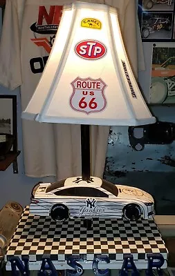 Custom Nascar/new York Yankees Lamp. Race Cars And Baseball! • $129.99