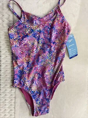 NEW Speedo Youth Girls One Piece Swimsuit Pink Size Large 12/14 NWT • $16.99