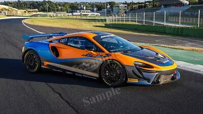 Mclaren Artura GT4 2022 Blue Orange High Res Wall Decor Print Photo Poster • $19.98