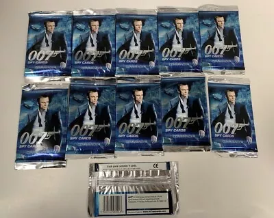 * 007 Spy Cards Commander - James Bond - 11 Card Packets NEW • £9.99