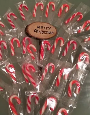 100 Mini Peppermint Candy Canes Retro Sweets Party Favours Candy School Vegan • £12.99