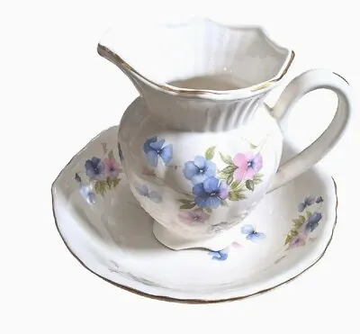£22.99 • Buy Vintage Wash Bowl And Jug Maryleigh Pottery England Pitcher Floral Design.