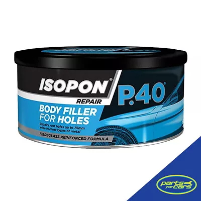 UPOL ISOPON P40 Body Filler Compound Car Body Repair Paste Kit For Holes 250ml • £10.64