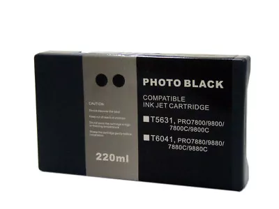 InkOwl 220ml PHOTO BLACK Compatible Cartridge For EPSON Stylus Pro 7880 9880 • $49.95