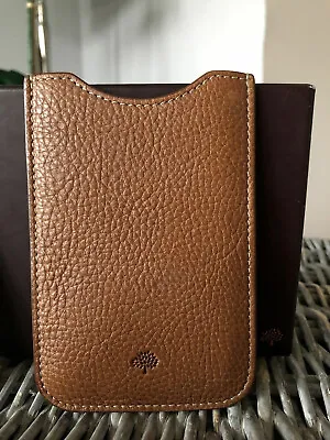 Genuine Mulberry Phone IPhone Case Brown Soft Leather Origianl Box Care Card • £25