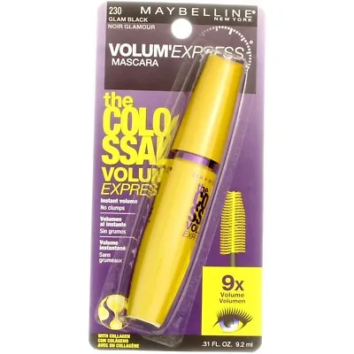 Maybelline Volum' Express The Colossal Washable Mascara 230 Glam Black • $9.98