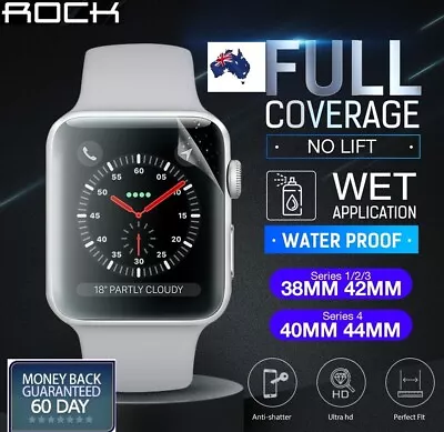 RockShield Screen Protector For Apple Watch Series 1/2/3/438/42mm 40/44mm IWatch • $7.96