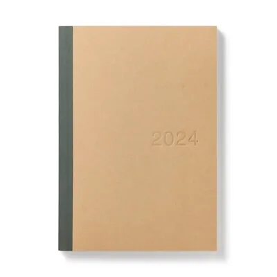 Muji Schedule Book A5 Monthly/Daily/Starting In December 2023-2024 Beige Color • $24.79