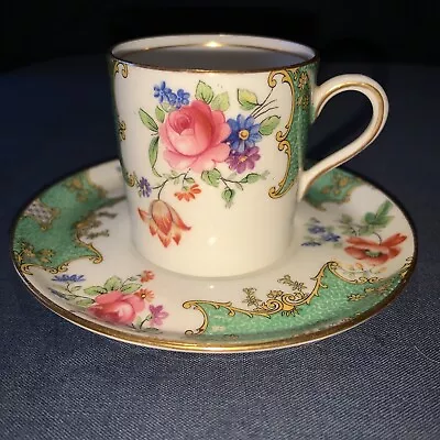 £11.50 • Buy Vintage Aynsley China T Goode & Co. Ltd. Coffee Can & Saucer. Floral. B