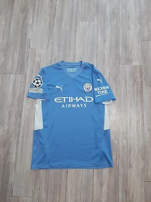 Manchester City Football Jersey Soccer Shirt 2021/22 Size Large • $34.99