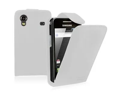 WhitePlain Case Phone Cover Card Slots For Samsung Galaxy Ace GT-S5830/GT-S5830i • £3.39