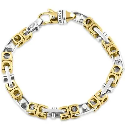 Men's Link 14k Gold (48gram) Or Platinum (78gram) 6.5mm Bracelet 8.5  • $2976