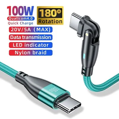100W USB-C To Type-C Fast Charging Cable Charger Data Cord For IPhone 15 Samsung • $7.95