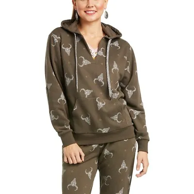 Ariat Ladies Ranch N Chill Brown Printed Sweatshirt 10037220 • $49.97