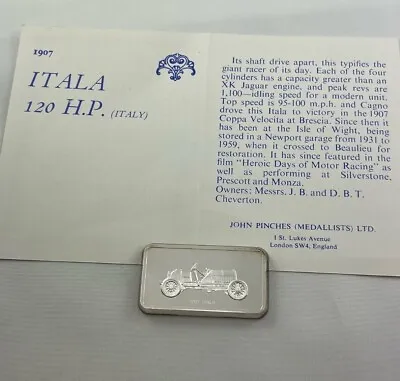 £85.67 • Buy 1907 Itala 120 H.P. (Italy) - Lord Montagu Collection Of Great Car Ingots