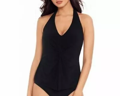 New Magicsuit  6009951 BLACK Twister Mallory Tankini Swim Top US Size  10 • $44.50