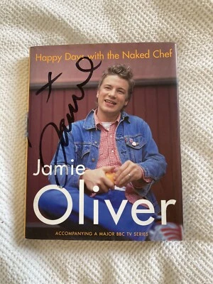 $85 • Buy Happy Days With The Naked Chef By Jamie Oliver (Hardback 2001) SIGNED!