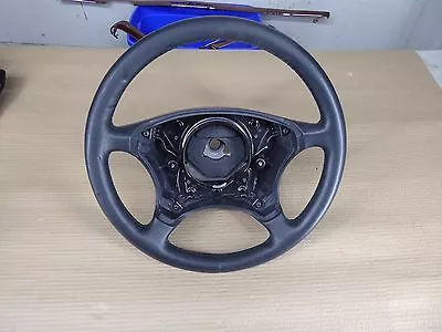 Mercedes S Class W220 Leather Steering Wheel Black OEM S430 S500 • $79.99